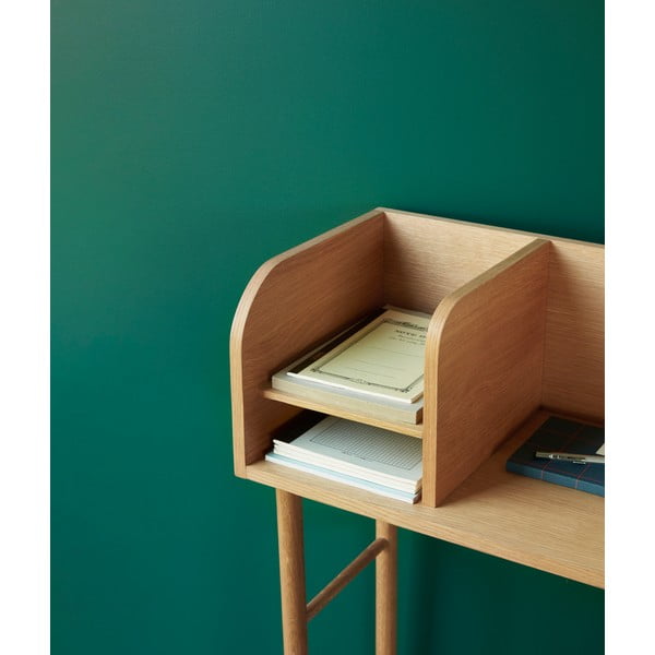 Ąžuolinis darbo stalas 37x84 cm Archive - Hübsch-image-2