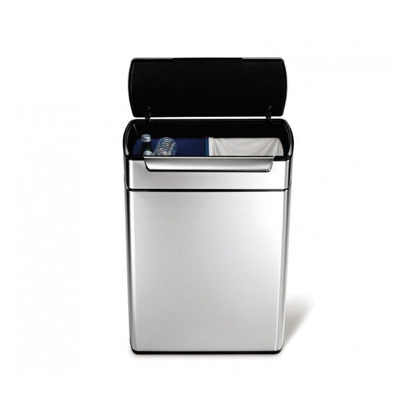 Šiukšliadėžė rūšiuotoms atliekoms Simplehuman touch, 24/24 l-image-1