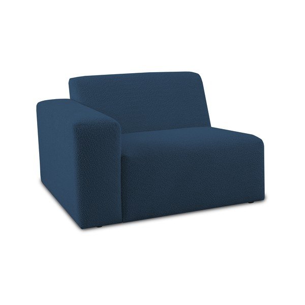Iš boucle modulinė sofa tamsiai mėlynos spalvos (su kairiuoju kampu) Roxy – Scandic-image-1
