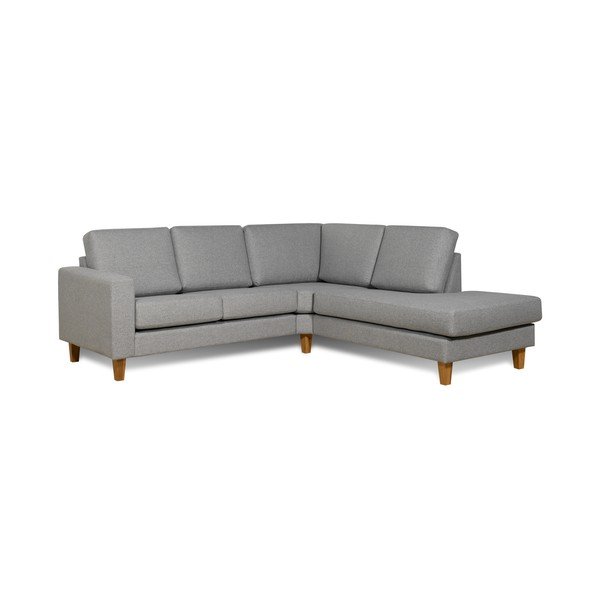 Šviesiai pilka kampinė sofa (dešinysis kampas) Focus - Scandic-image-1