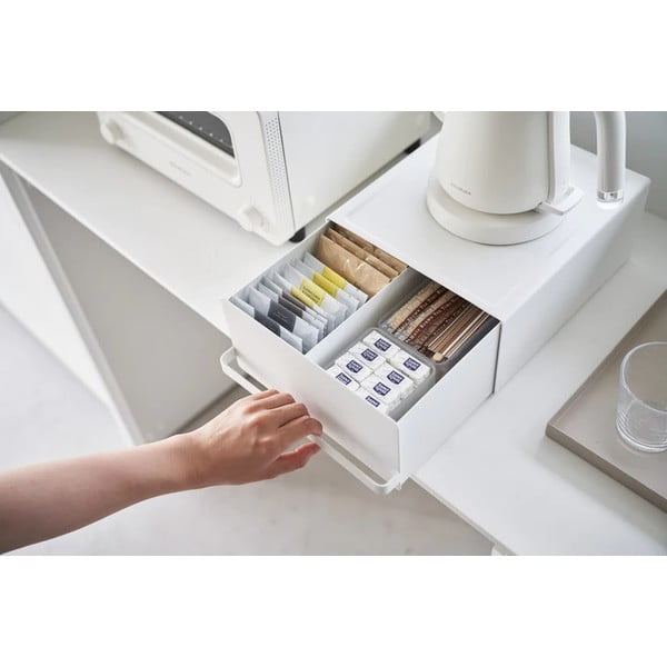 Baltos spalvos arbatos dėžutė Tower – YAMAZAKI-image-1