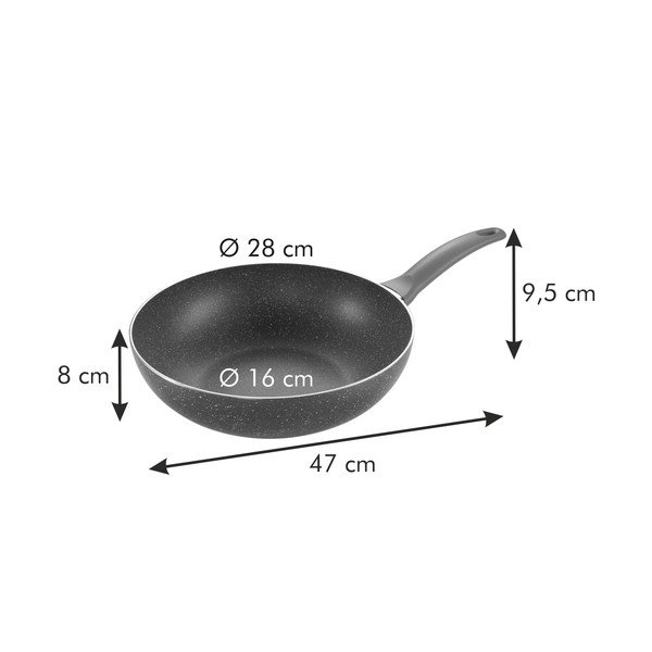 Wok keptuvė ø 28 cm Manico Rosso - Tescoma-image-3