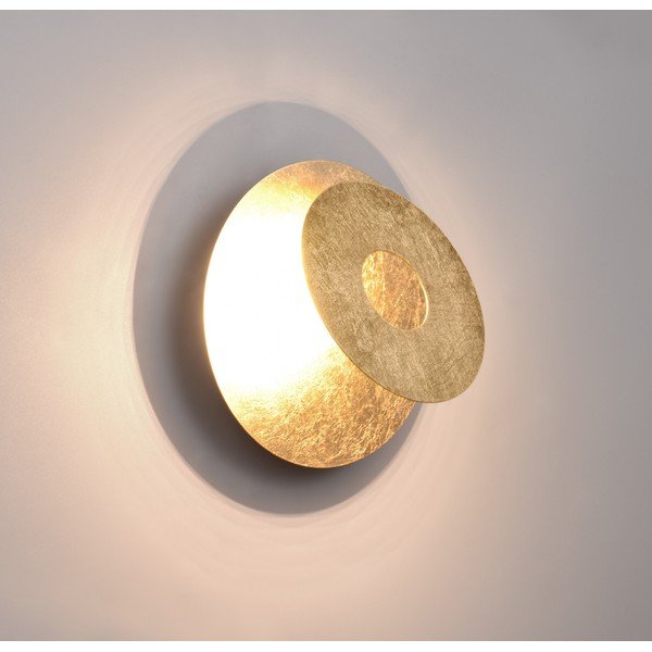 Sieninė lempa auksinės spalvos LED Leano – Trio-image-1