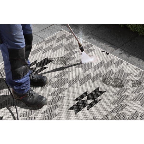 Juodai baltas lauko kilimas Ragami Geo, 200 x 290 cm-image-4