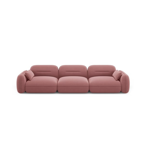 Iš velveto sofa rožinės spalvos 320 cm Audrey – Interieurs 86
