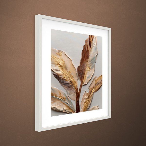 Spausdintas paveikslas su rėmeliu 40x50 cm Golden Strelitzia – Styler-image-3