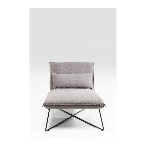 "Kare Design Cornwall" pilka poilsio kėdė-image-1