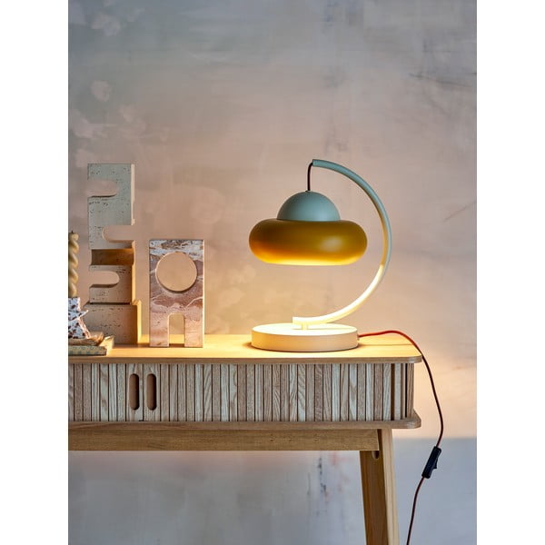 Ochros spalvos/kreminės spalvos stalinis šviestuvas (aukštis 34,5 cm) Bubble – Bloomingville-image-2