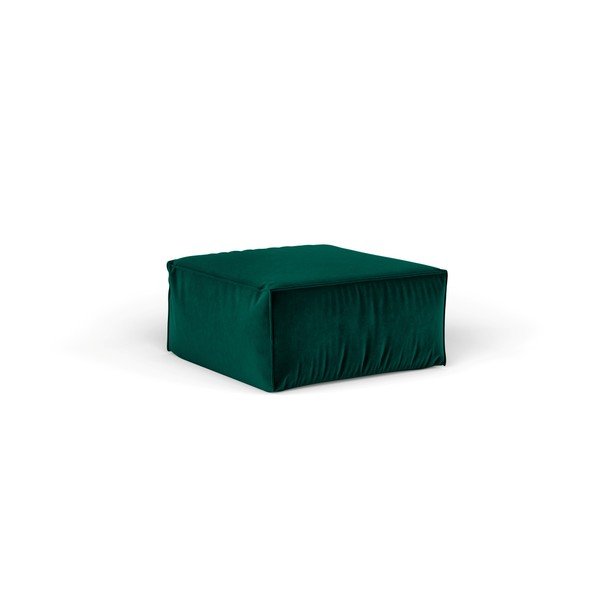 Tamsiai žalias pufas Cosmopolitan Design Florida, 65 x 65 cm