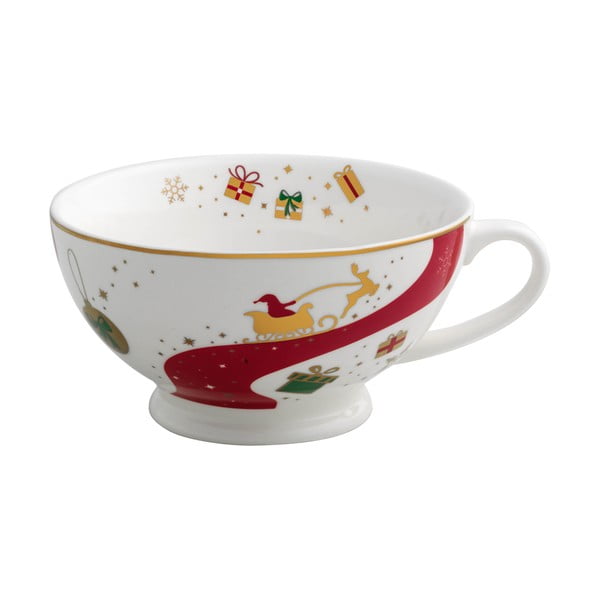 Porcelianinis arbatos puodelis su kalėdiniu motyvu Brandani Alleluia, ⌀ 14 cm