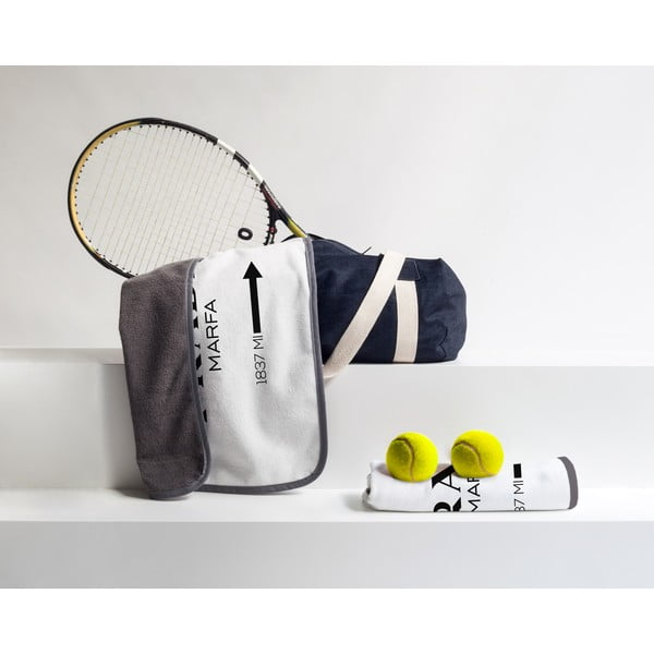 Juodai baltas mikropluošto rankšluostis 45x70 cm Prada - Really Nice Things-image-1