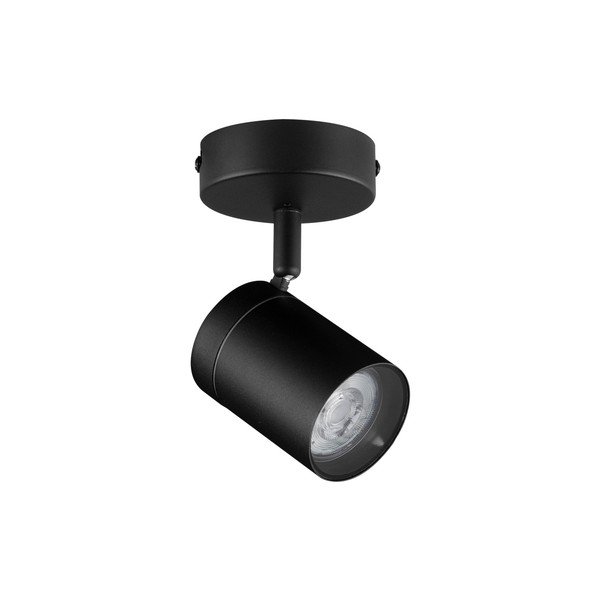 Matinės juodos spalvos iš metalo taškinis šviestuvas su sulankstoma konstrukcija 12x8 cm Alma – Nova Luce
