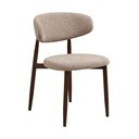 Smėlio spalvos/tamsiai rudos spalvos iš audinio valgomojo kėdė Levanto – House Nordic