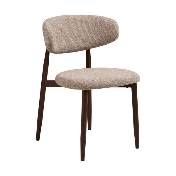 Smėlio spalvos/tamsiai rudos spalvos iš audinio valgomojo kėdė Levanto – House Nordic