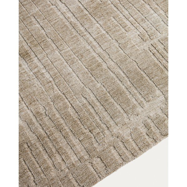 Rankų darbo žalios spalvos kilimas 200x300 cm Eriana – Kave Home-image-2