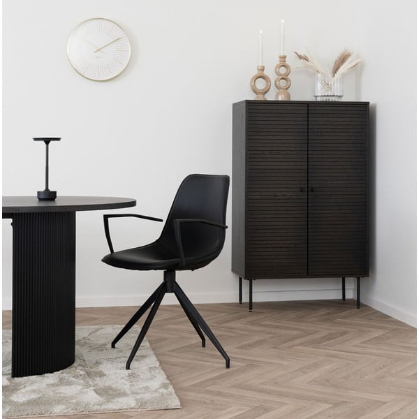 Spintelė tamsiai rudos spalvos iš ąžuolo 80x130 cm Kyoto – House Nordic-image-1