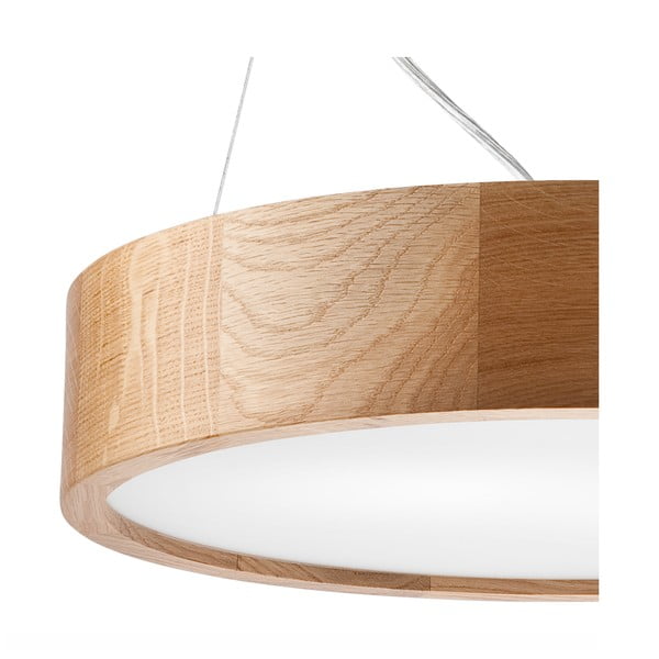 Kabantis šviestuvas rudos spalvos ø 47 cm su stiklo gaubtu Eveline – LAMKUR-image-3