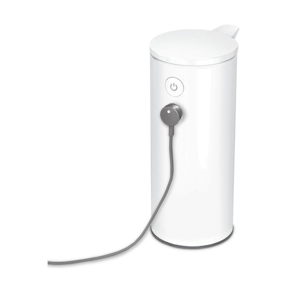 Automatinis muilo dozatorius iš plieno baltos spalvos 266 ml – simplehuman-image-3