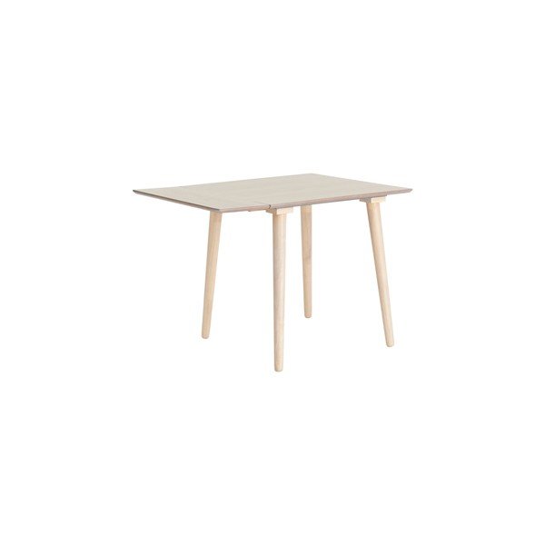 Prailginamas valgomojo stalas su papildomu stalviršiu iš guobos 80x80 cm Jolina – Ellos Home-image-3