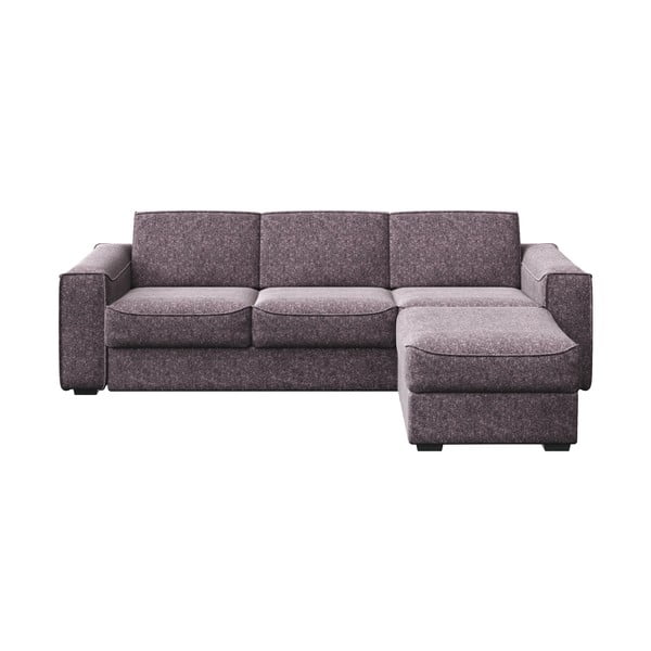 Pilkai ruda kampinė sofa-lova Mesonica Munro, dešinysis kampas, 308 cm