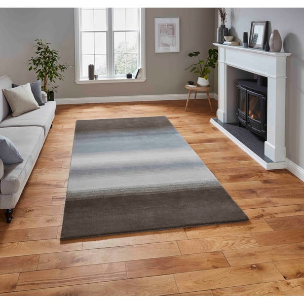 Pilkas vilnonis kilimas 230x150 cm Elements - Think Rugs-image-1