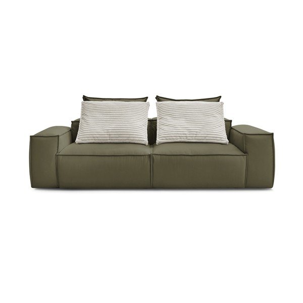 Iš dirbtinės odos sofa žalios spalvos 260 cm Boheme – Bobochic Paris