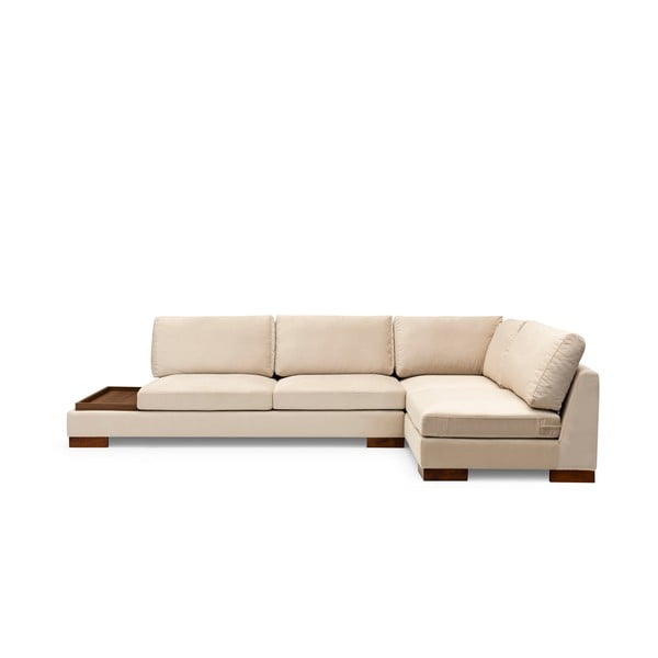 Kampinė sofa smėlio spalvos (su dešiniuoju kampu) Tulip – Balcab Home-image-2