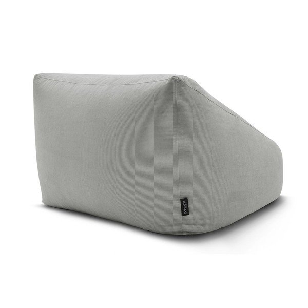 Šviesiai pilkos spalvos sėdmaišis iš kordinio velveto Lilibet – Bobochic Paris-image-4