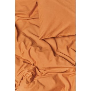 Terakotos oranžinės spalvos medvilninė dvivietė patalynė Bonami Selection, 200 x 220 cm