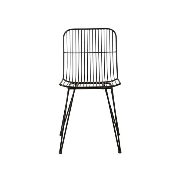 Juodo metalo valgomojo kėdė Svale - Villa Collection