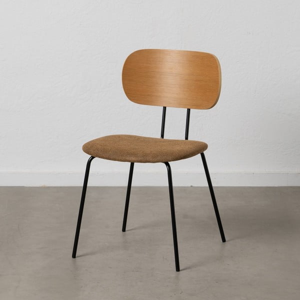 Valgomojo kėdės rudos spalvos/natūralios spalvos 4 vnt. Cleo – Ixia-image-1