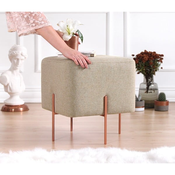 Pufas smėlio spalvos Copper – Artie-image-3