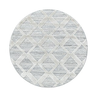 Apvalios formos kilimas šviesiai pilkos spalvos ø 120 cm Pisa – Ayyildiz Carpets