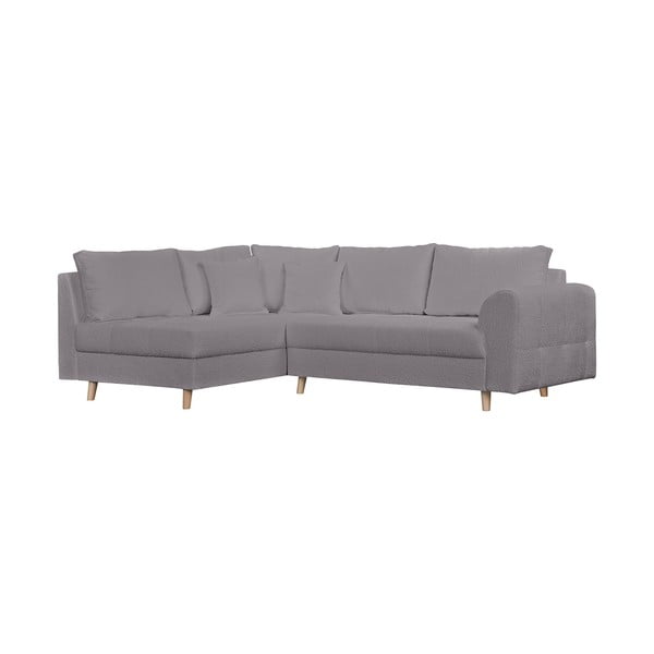 Kampinė sofa tamsiai pilkos spalvos iš boucle (su kairiuoju kampu) Ariella – Ropez-image-2