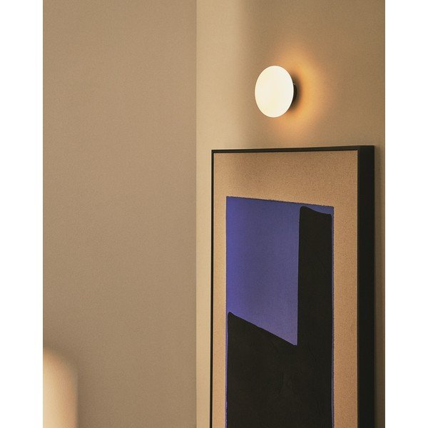 Baltos spalvos/juodos spalvos sieninė lempa ø 15 cm Bamila – Kave Home-image-1