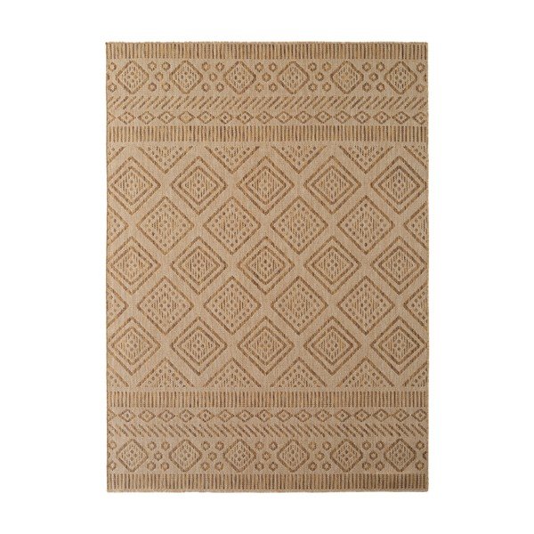 Smėlio spalvos lauko ir vidaus kilimas 140x200 cm Mira 1452 – Ayyildiz Carpets
