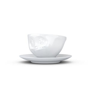 Baltas porcelianinis puodelis su lėkštele 58 products