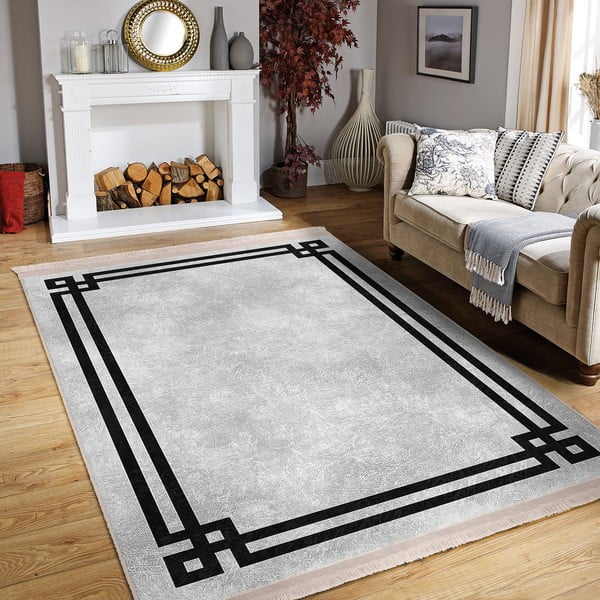 Juodai pilkas kilimas 160x230 cm - Mila Home-image-3
