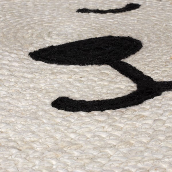 Iš džiuto vaikiškas kilimas natūralios spalvos 100x100 cm Leo Lion – Flair Rugs-image-3