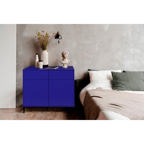 Žema šoninė spintelė mėlynos spalvos 90x84 cm Wilson – Really Nice Things-image-1