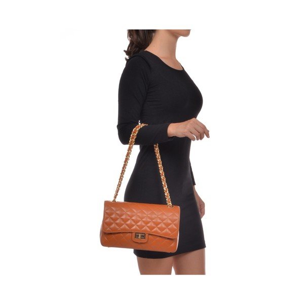 Cognac Brown Leather Isabella Rhea Swift Cognac Cognac rankinė-image-1