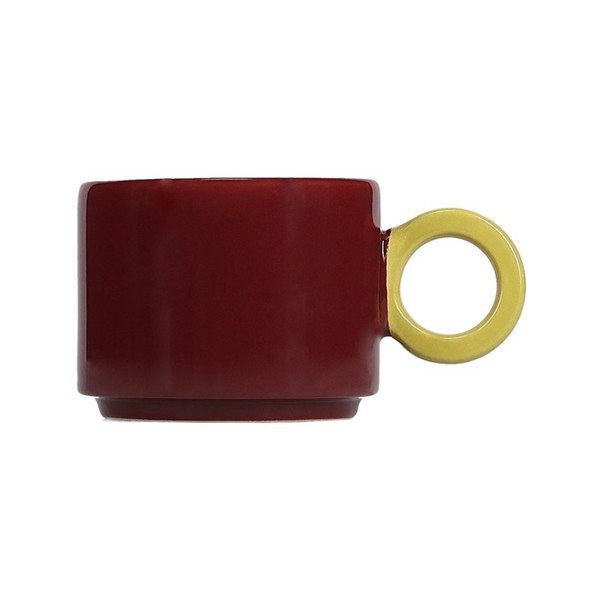 Bordo spalvos iš molio puodelis 280 ml Lou – ONA