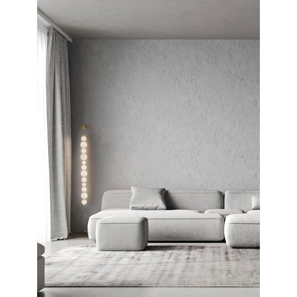 Baltos spalvos/auksinės spalvos iš metalo sieninė lempa LED su pritemdymo funkcija Perla – Nova Luce-image-1