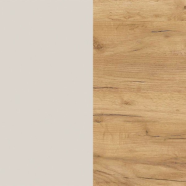 Kreminės spalvos pakabinama spintelė iš ąžuolo 93x52x29 cm Libbiano – Germania-image-3
