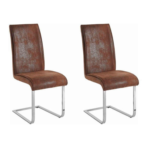 2 rudų kėdžių rinkinys "Støraa Manto