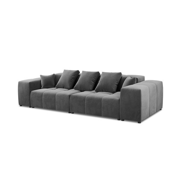 Pilka aksominė sofa 320 cm Rome Velvet - Cosmopolitan Design-image-2
