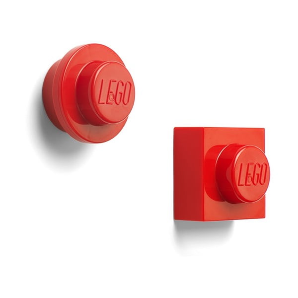2 raudonų LEGO® magnetų rinkinys
