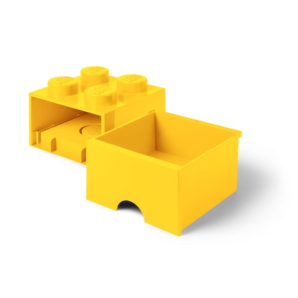 Geltonos spalvos daiktadėžė su stalčiumi LEGO®-image-2