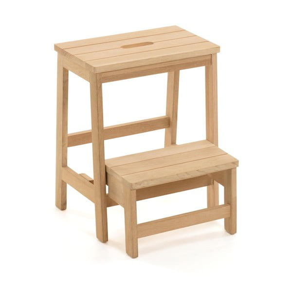 Natūralios spalvos iš beržo masyvo taburetė Nell – Kave Home