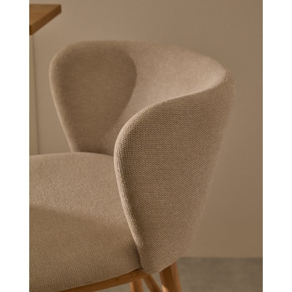 Baro taburetė smėlio spalvos (sėdynės aukštis 65 cm) Ciselia – Kave Home-image-2